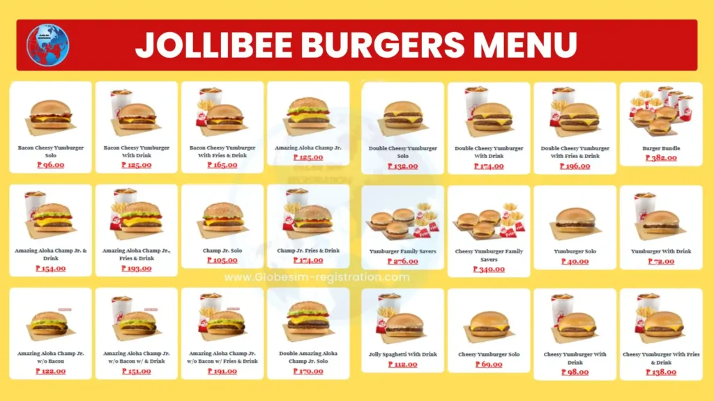 Jollibee Burgers